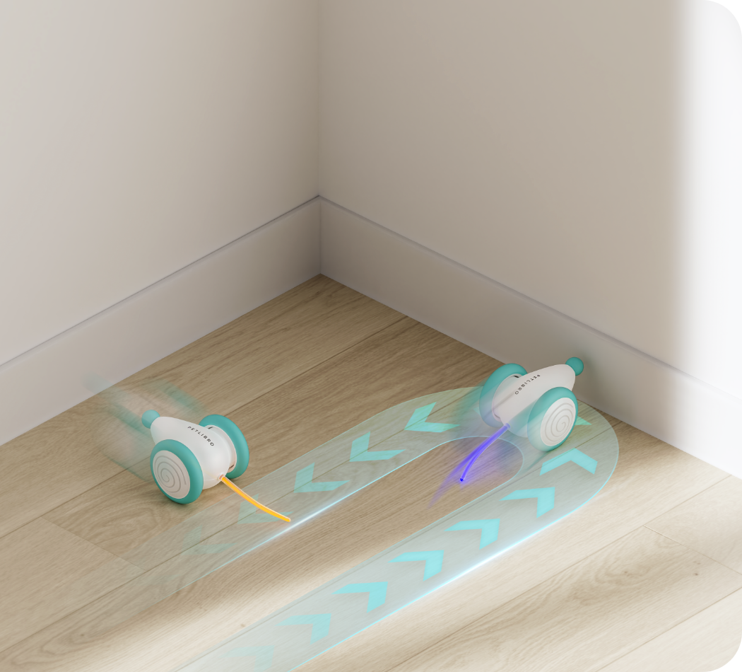 Interactive Cat Toy Self-Driving Laser Obstacle Detection & Self-Righting