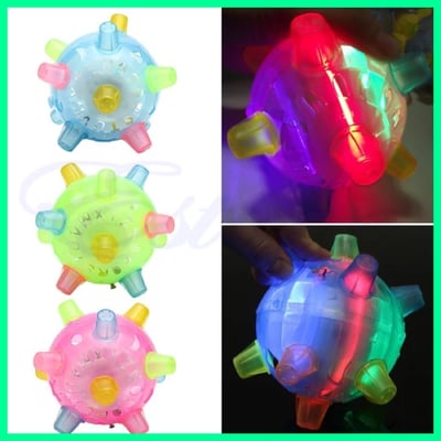 Interactive Dog Ball Automatic Jumping LED & Sound