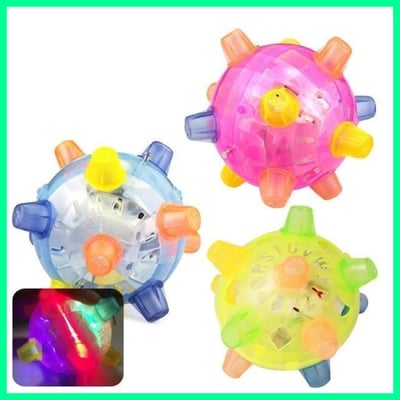 Interactive Dog Ball Automatic Jumping LED & Sound