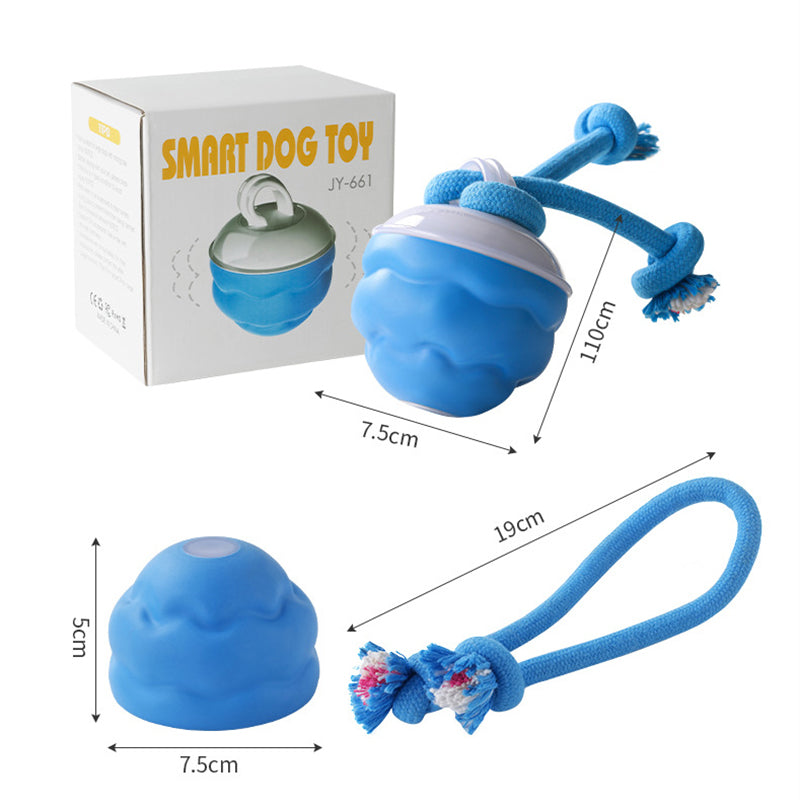 Interactive Dog Toy Sound-Activated & LED Obstacle Avoidance
