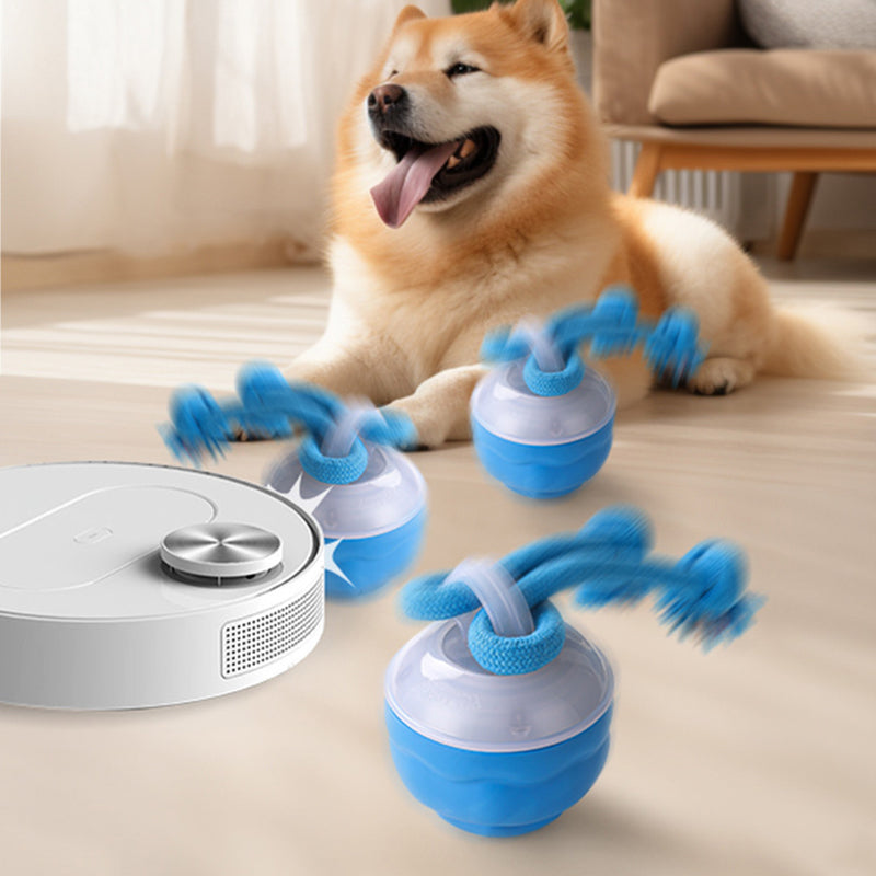Interactive Dog Toy Sound-Activated & LED Obstacle Avoidance