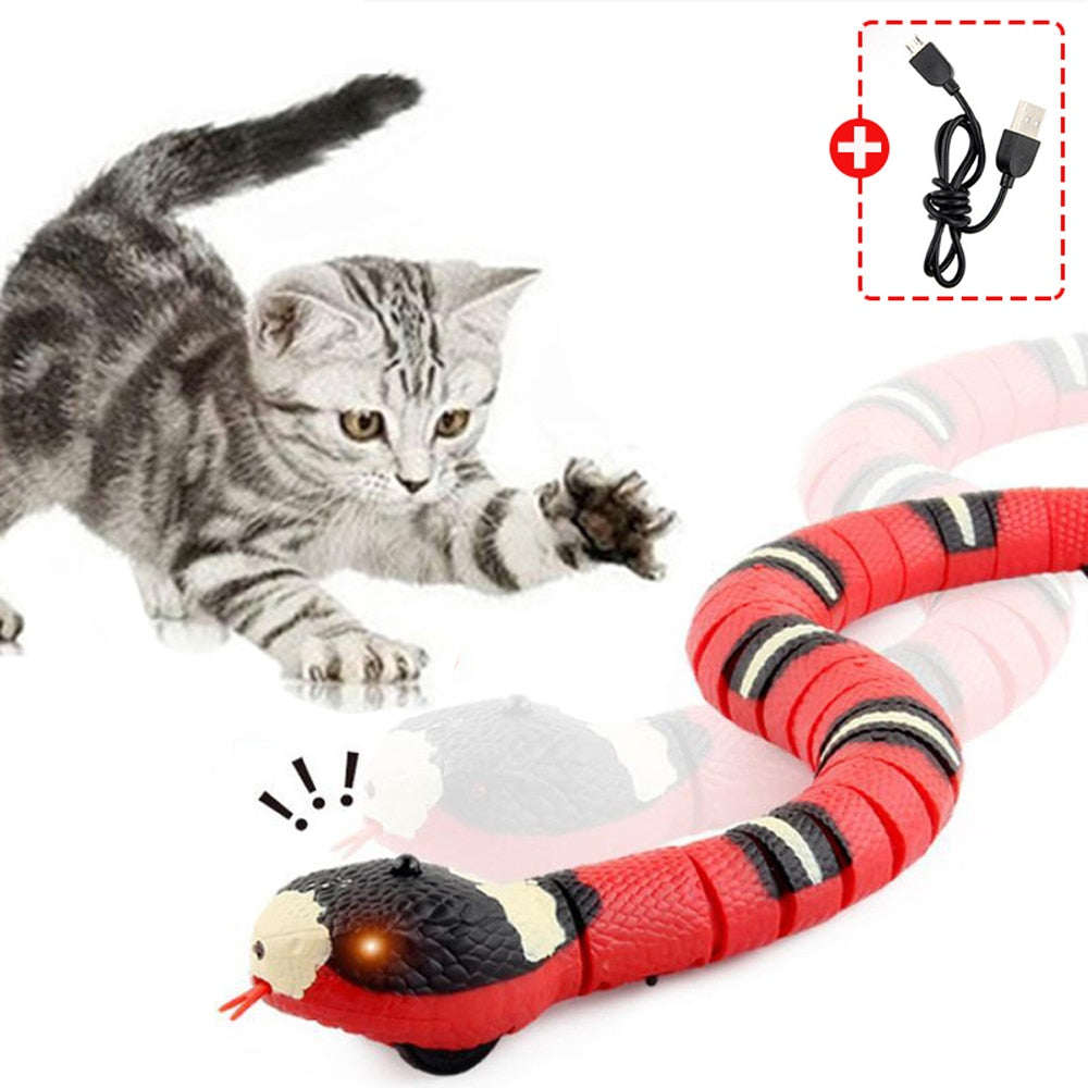 Interactive Snake Toy Sensor-Activated USB Rechargeable