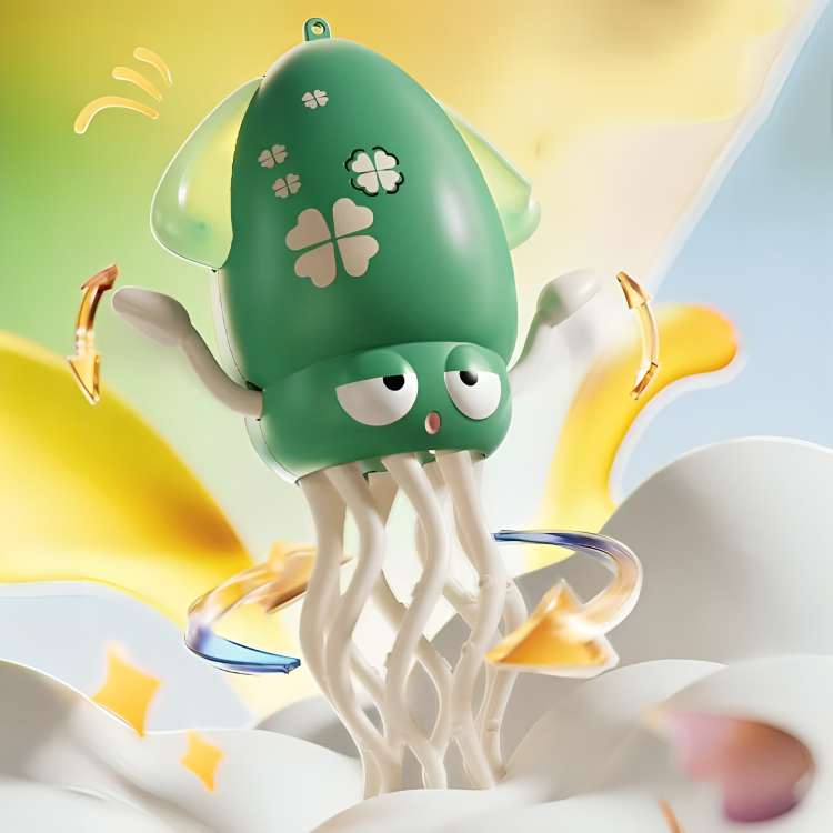 Interactive Squid Toy Rhythmic LED Motion USB Rechargeable