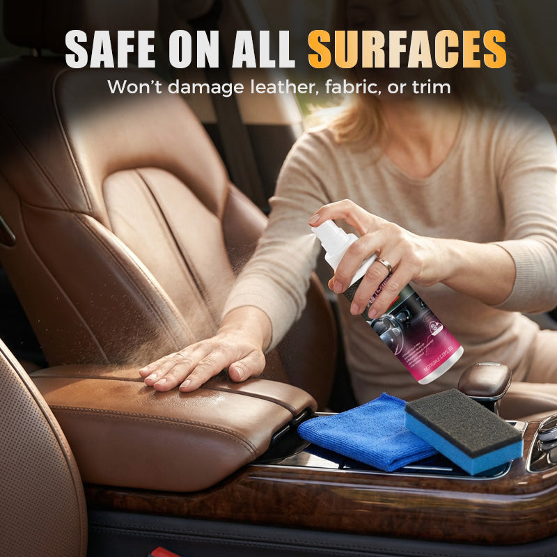 Interior Cleaner Leather Vinyl Plastic Odor Eliminator