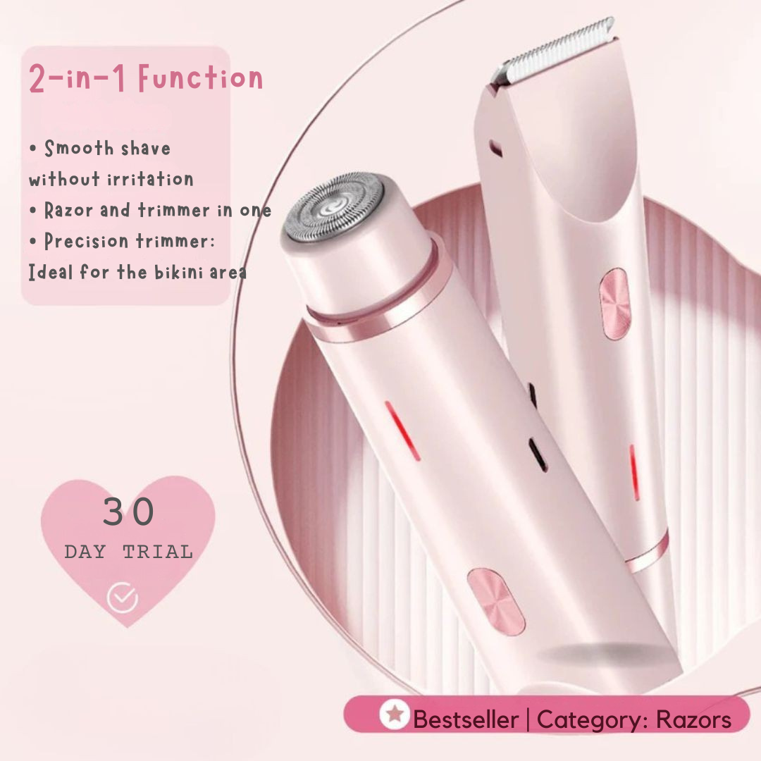 Intimate Shaver Cordless Waterproof Precision & Wide Heads