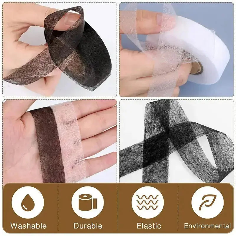 Iron-On Hem Tape Cotton Double-Sided Adhesive 64m Roll