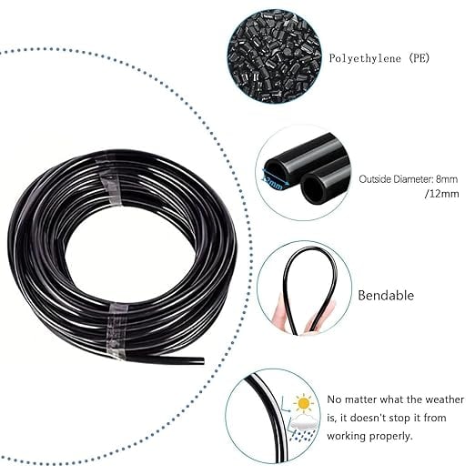 Irrigation System 360° Adjustable Sprayers Tool-Free Installation