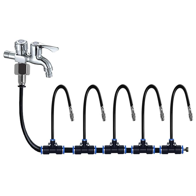 Irrigation System 360° Adjustable Sprayers Tool-Free Installation