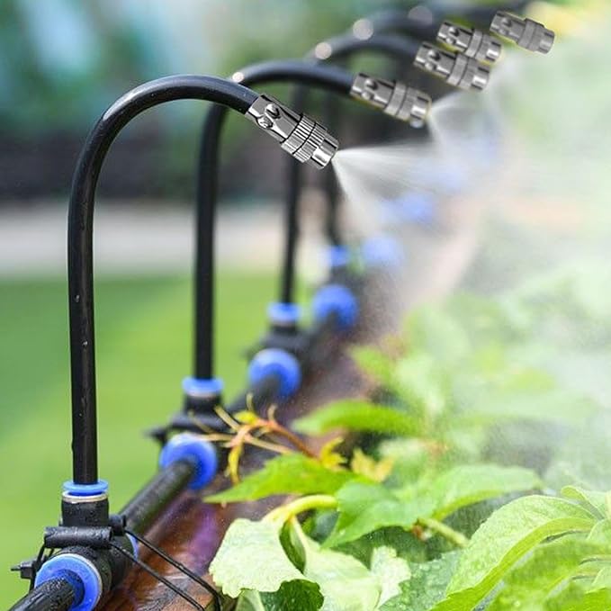 Irrigation System 360° Adjustable Sprayers Tool-Free Installation