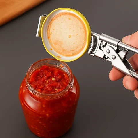 Jar & Bottle Opener Adjustable Deep-Grip Stainless Steel