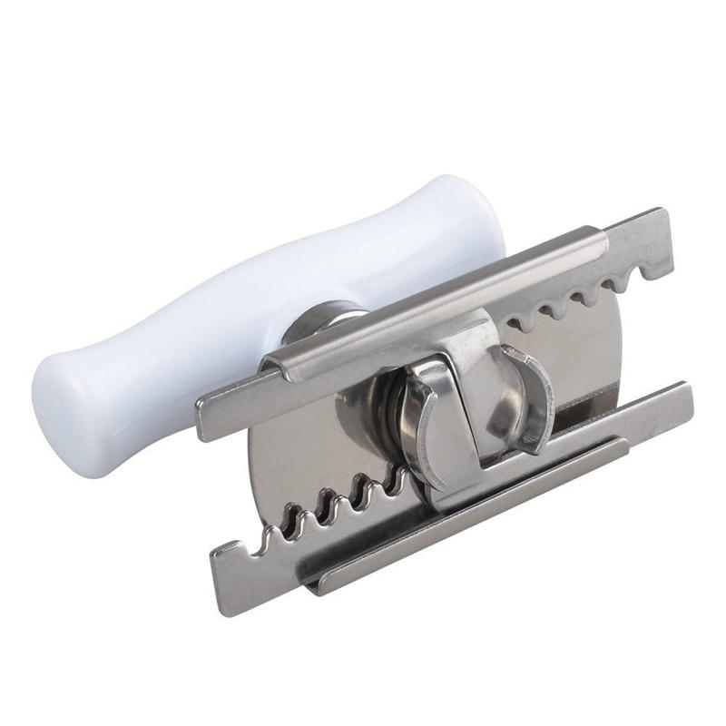 Jar Opener Adjustable Stainless Steel Teeth & Wooden Handle