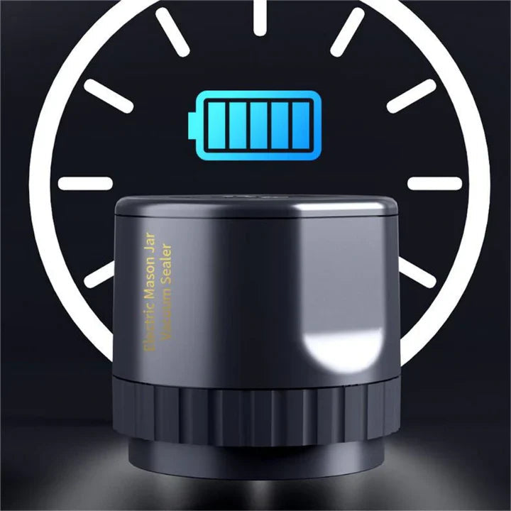 Jar Vacuum Sealer 30-Second Airtight USB Rechargeable