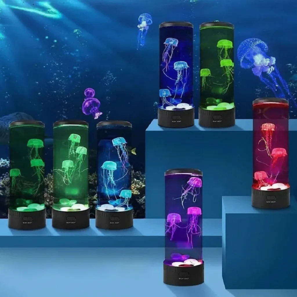 Jellyfish Lamp Color-Changing LED Quiet Motion USB & Battery