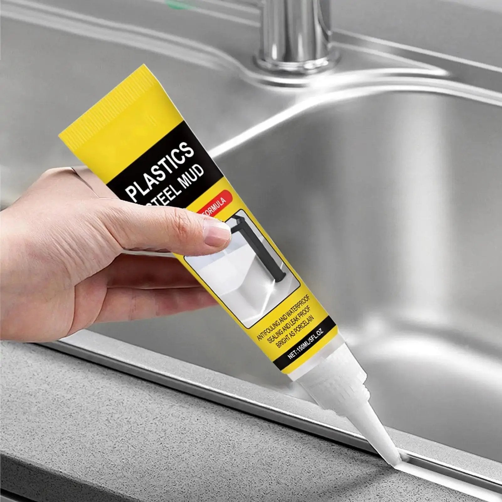 Joint Sealant Waterproof & Mold-Resistant Includes Precision Scraper 125 Ml