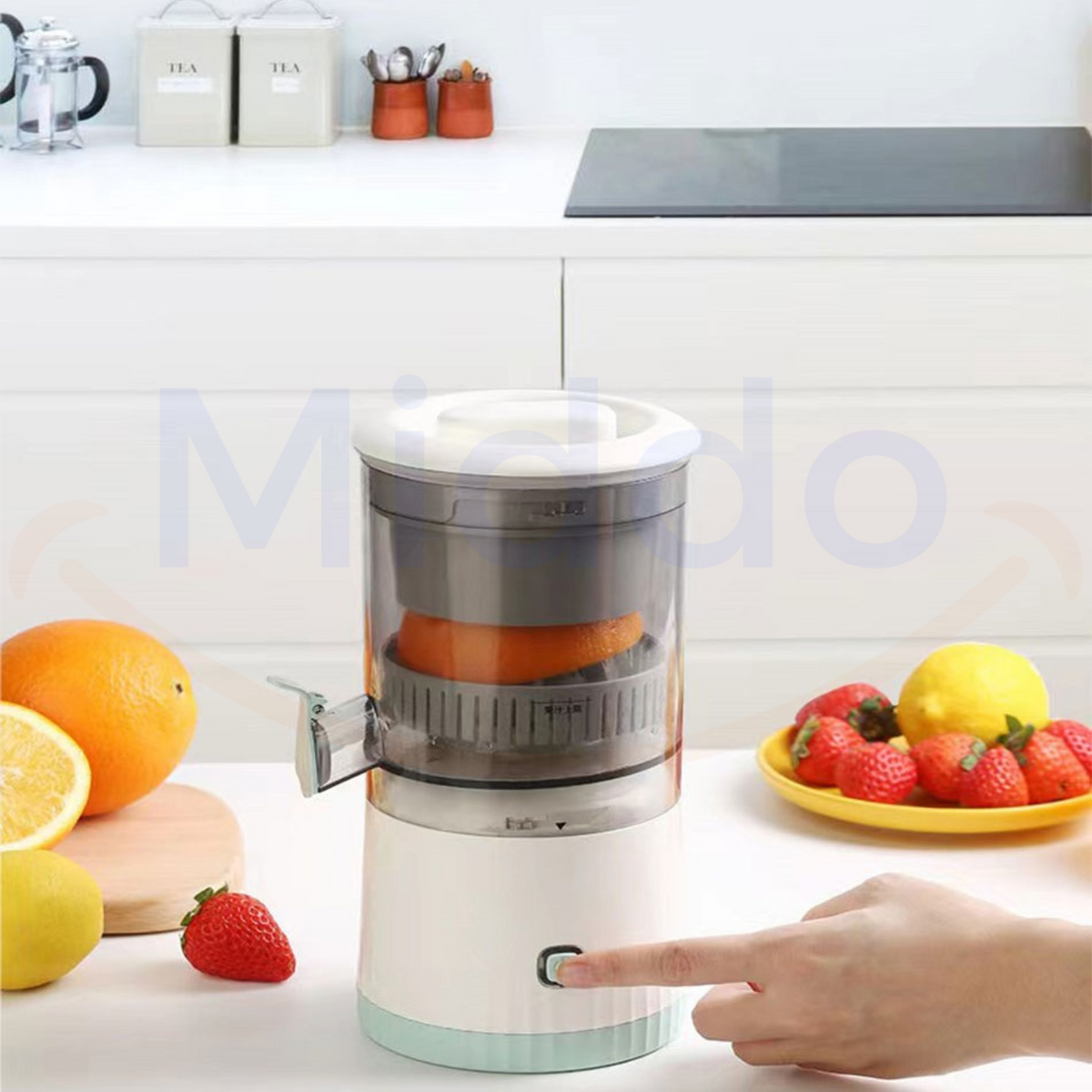 Juicer Cordless Stainless Steel Blades & Powerful Motor