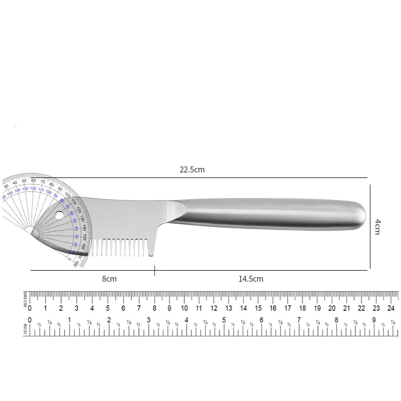 Julienne Peeler Stainless Steel Serrated Blade Ergonomic Handle