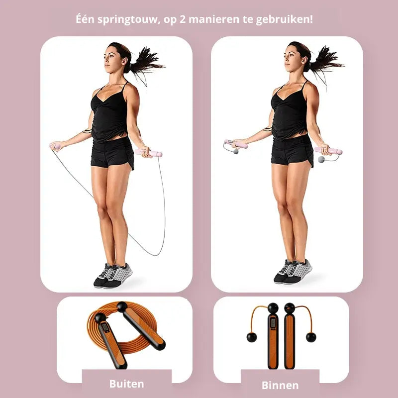 Jump Rope Cordless Weighted Handles & Digital Counter
