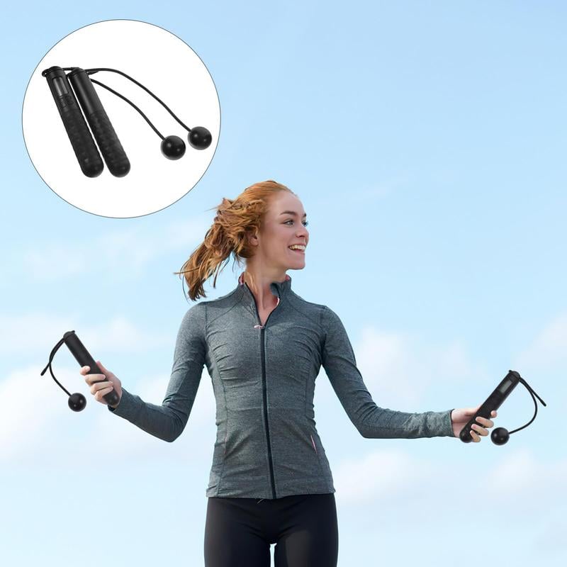 Jump Rope Weighted Dual-Mode Wireless & Steel Cable LED Counter