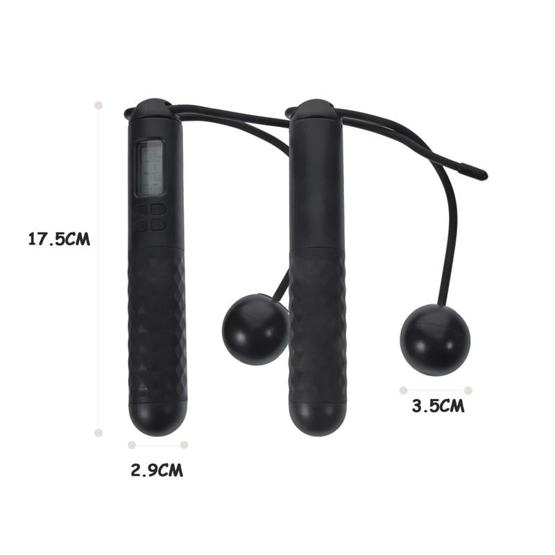 Jump Rope Weighted Dual-Mode Wireless & Steel Cable LED Counter