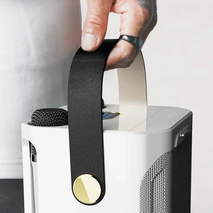 Karaoke Speaker 360-Degree Sound & Dual Wireless Microphones