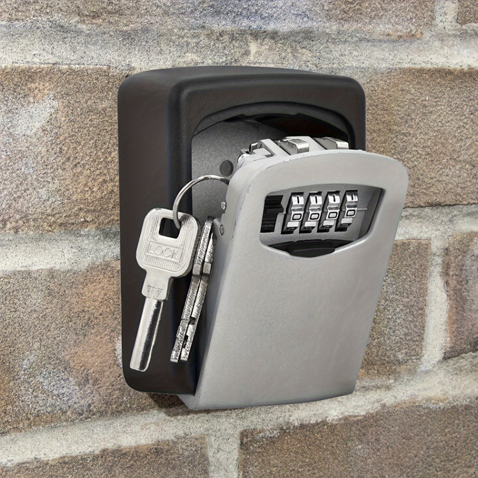 Key Safe Wall-Mount Weatherproof 4-Digit Combination