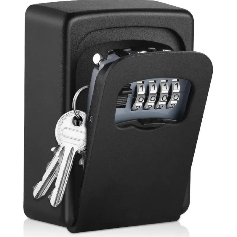 Key Safe Wall-Mount Weatherproof 4-Digit Combination