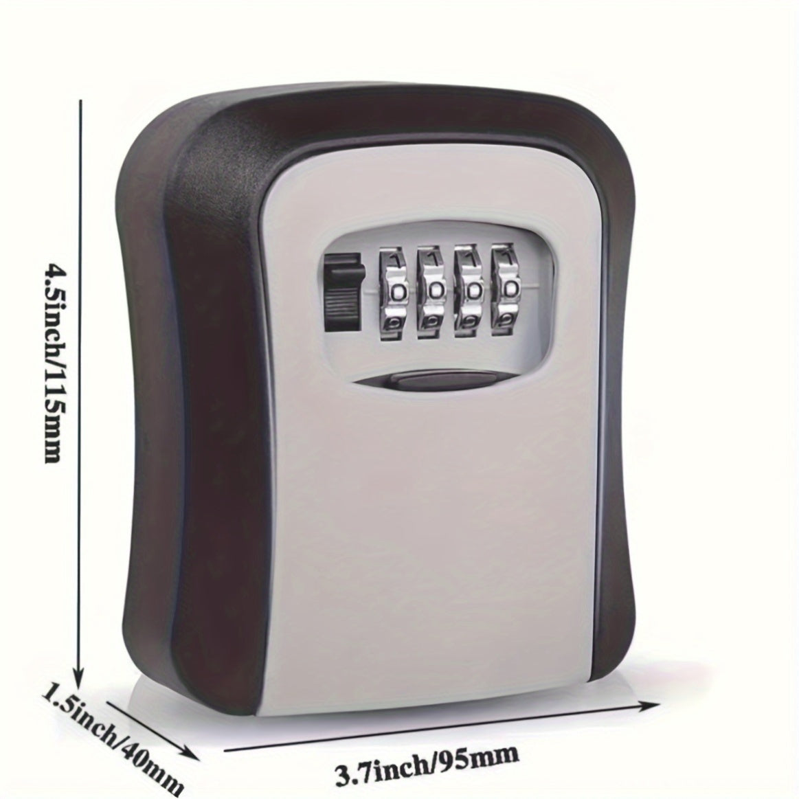 Key Safe Wall-Mount Weatherproof 4-Digit Combination