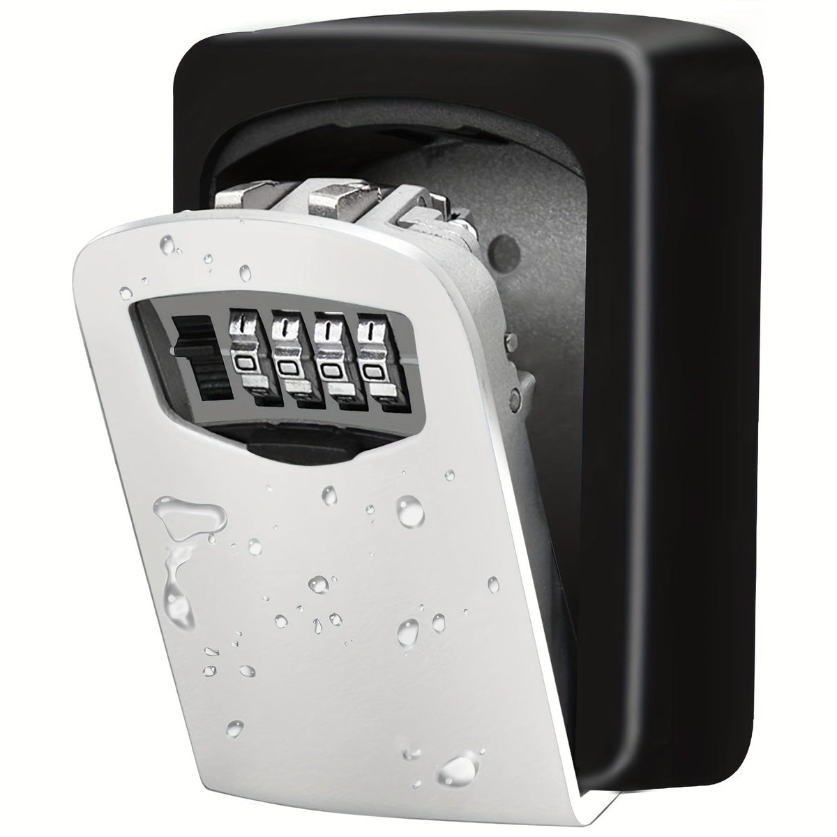 Key Safe Wall-Mount Weatherproof 4-Digit Combination