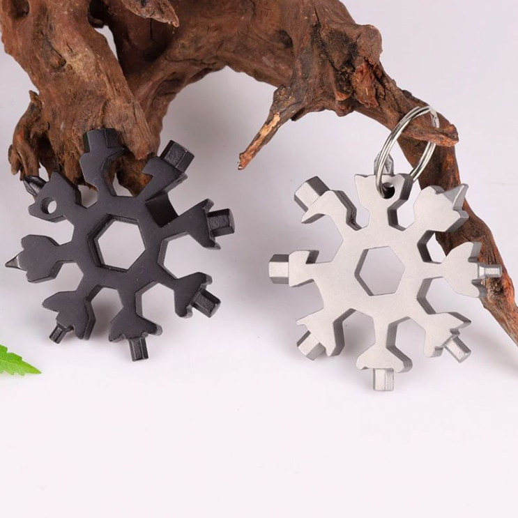 Keychain Multi-Tool 18-in-1 Stainless Steel Compact & Lightweight