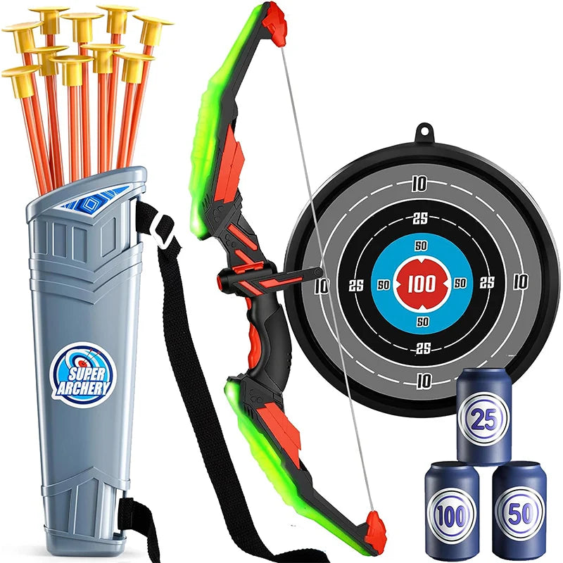 Kids Archery Set LED Bow & Suction Cup Arrows