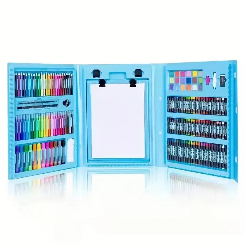 Kids Art Set 208-Piece Foldable Case & Easel