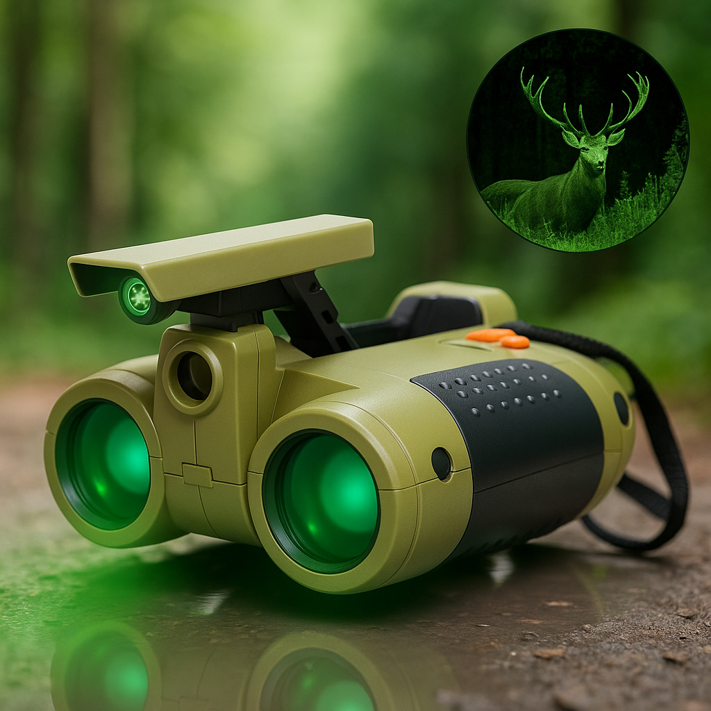 Kids Binoculars Night Vision 4x Magnification Waterproof