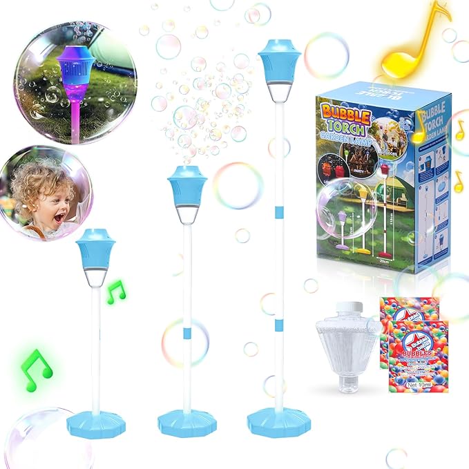 Kids Bubble Machine 20,000 Bubbles Per Minute Adjustable Stand