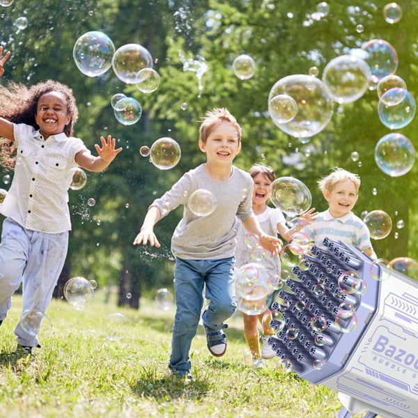 Kids Bubble Machine 69 Nozzles Integrated LED