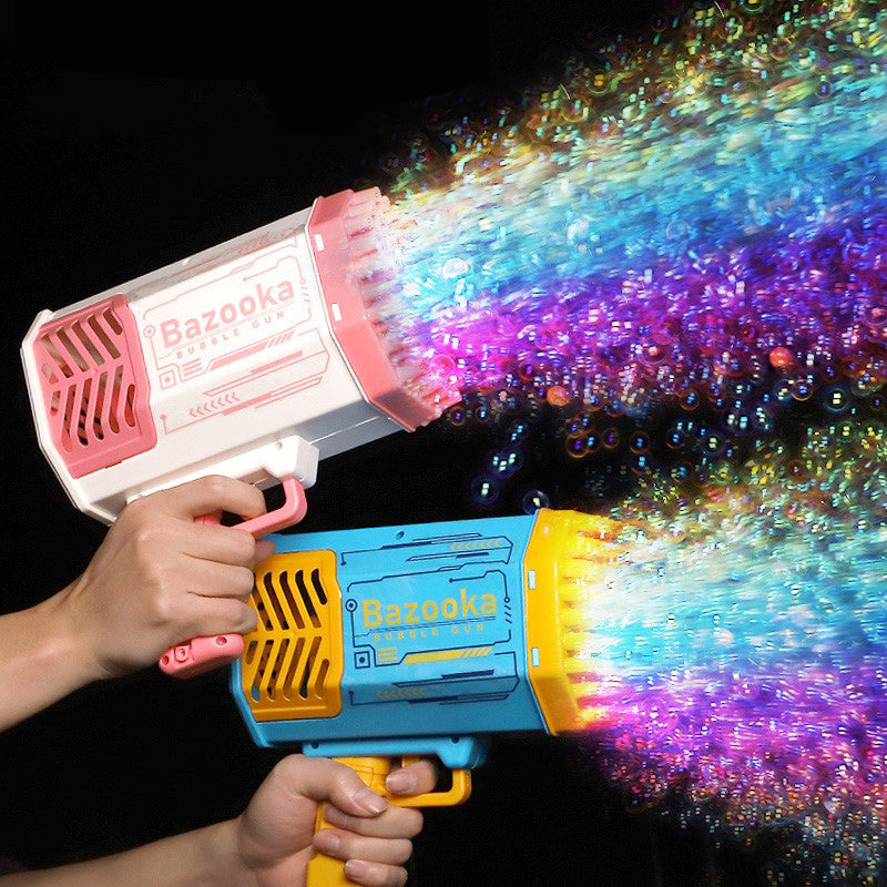 Kids Bubble Machine 69 Nozzles Integrated LED