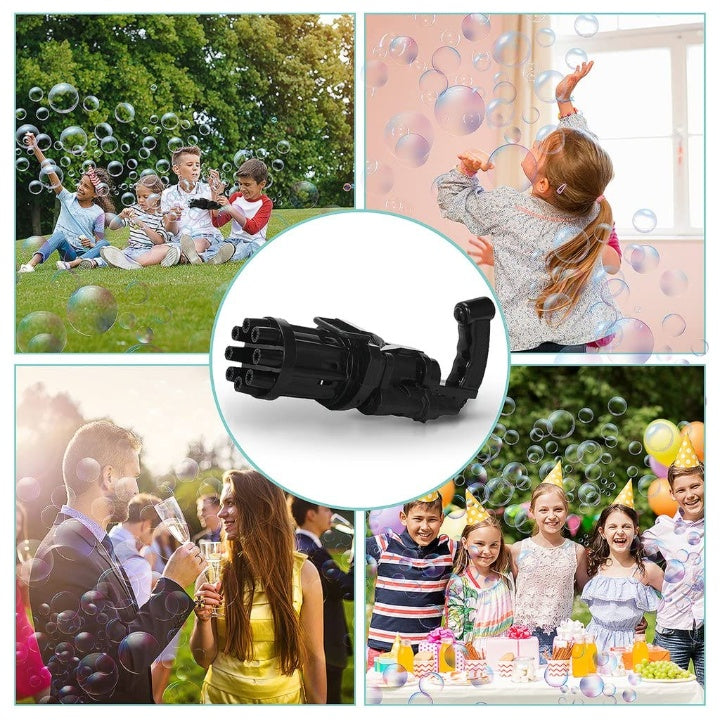 Kids Bubble Machine Battery-Powered Pistol Grip