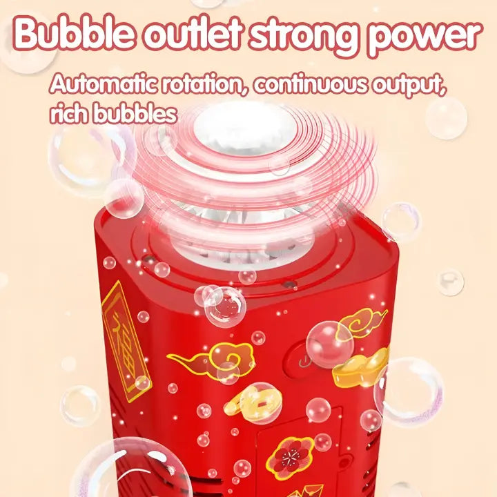 Kids Bubble Machine LED-Lit Battery-Powered 100 ml Tank
