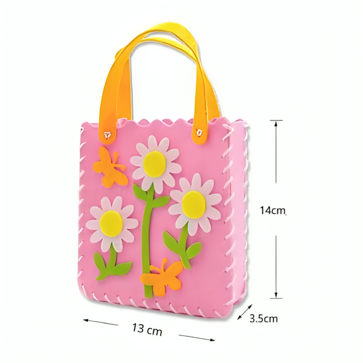 Kids Craft Kit Felt Bags & Child-Safe Needles