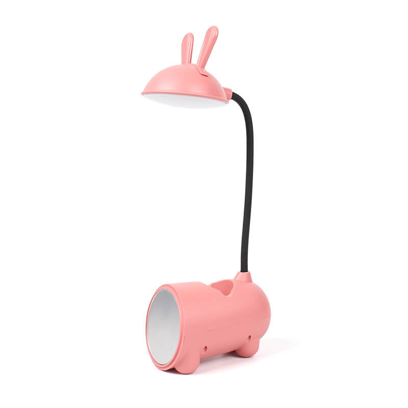 Kids Desk Lamp Rabbit Design USB Powered Pen Holder
