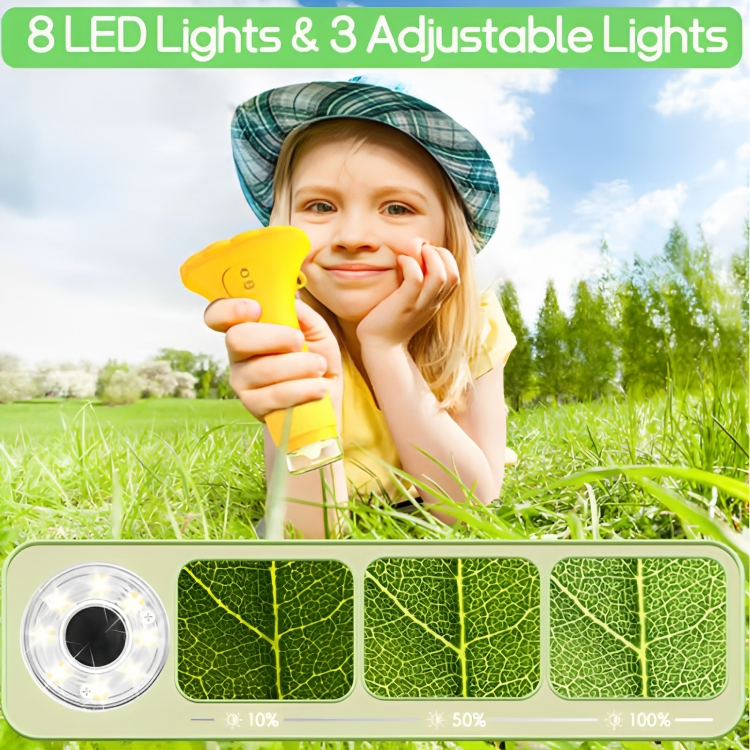 Kids Digital Microscope 1000x LED Image Storage USB