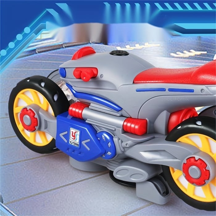 Kids Electric Motorcycle 360 Spin Obstacle Detection & LED
