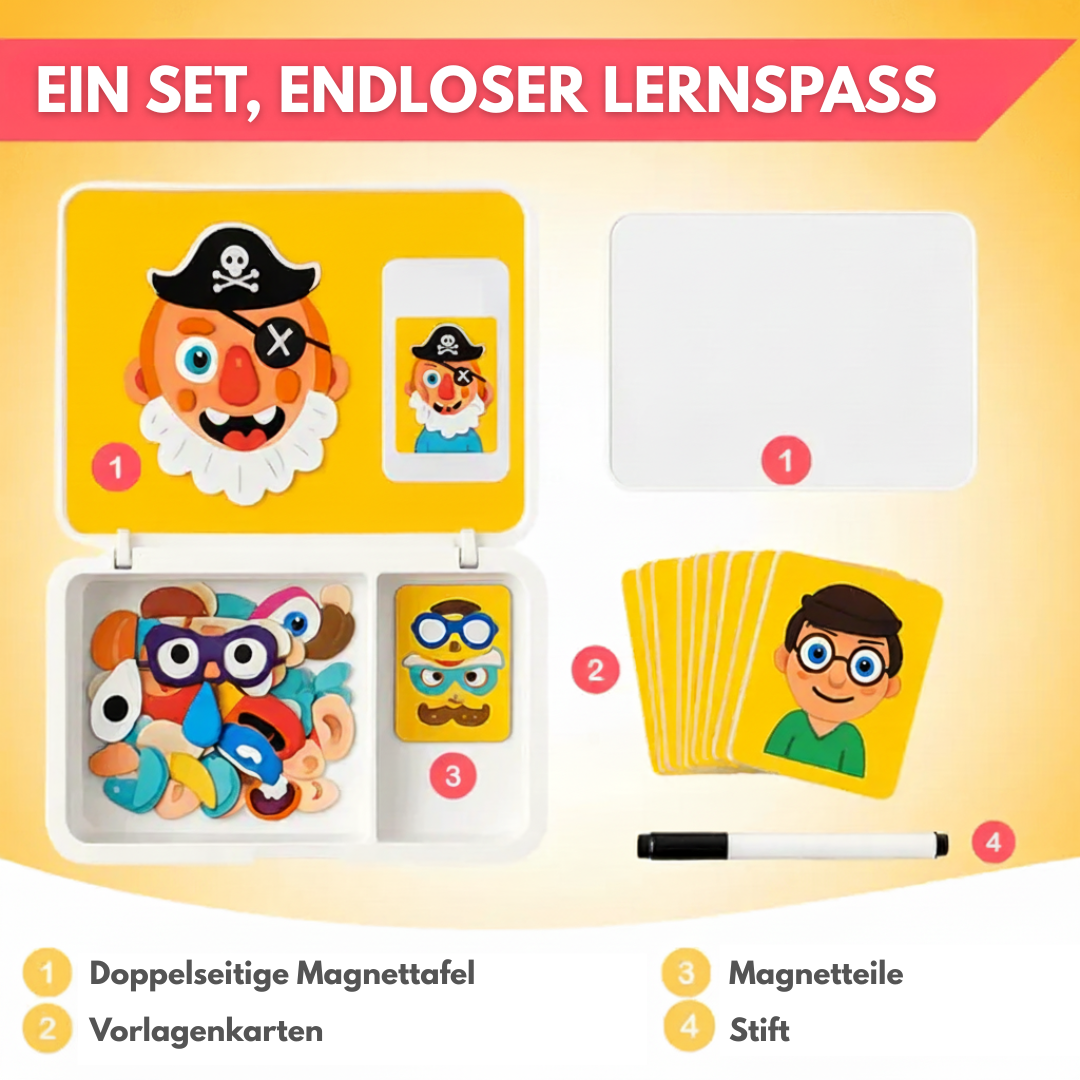 Kids Emotion Learning Toy Magnetic Portable & Screen-Free