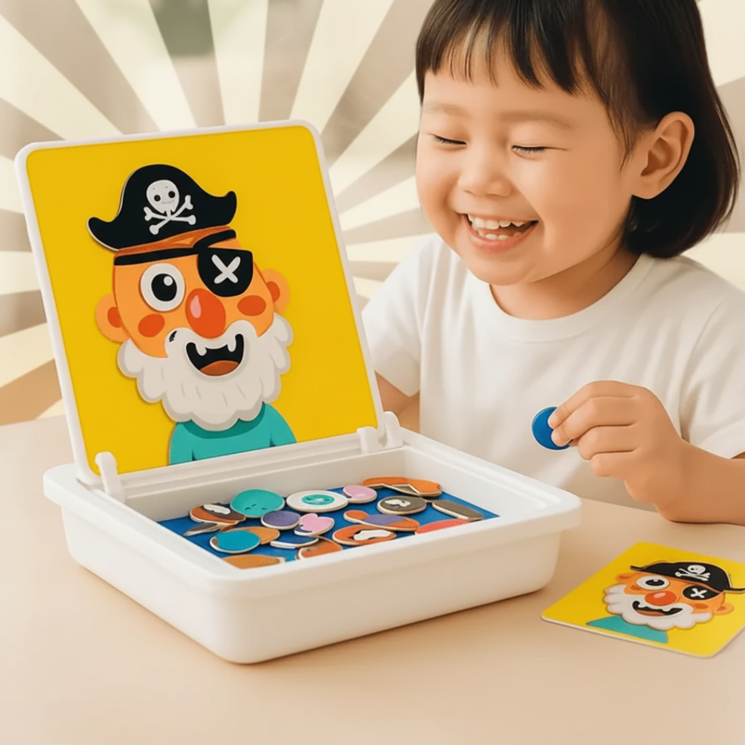 Kids Emotion Learning Toy Magnetic Portable & Screen-Free