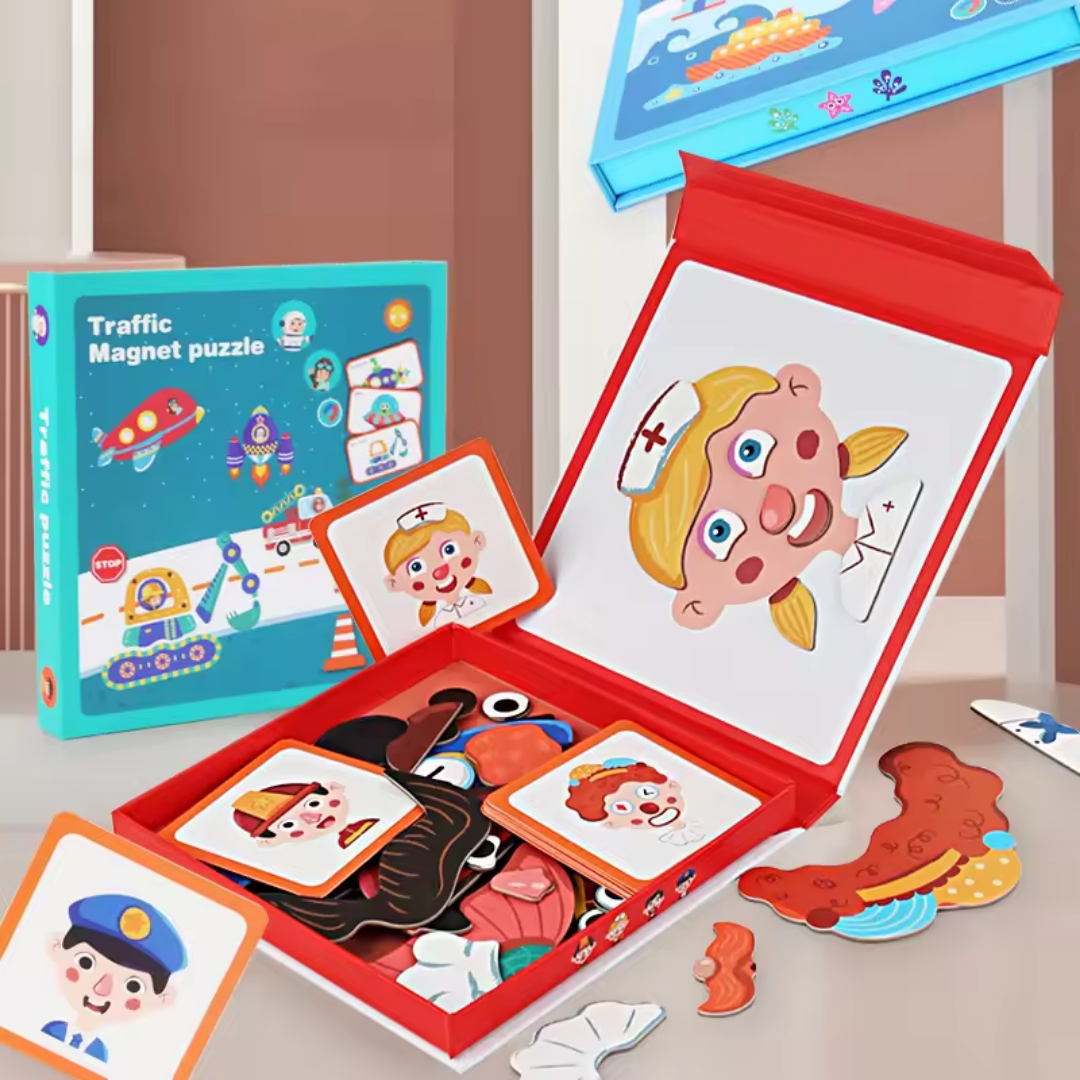 Kids Emotion Learning Toy Magnetic Portable & Screen-Free