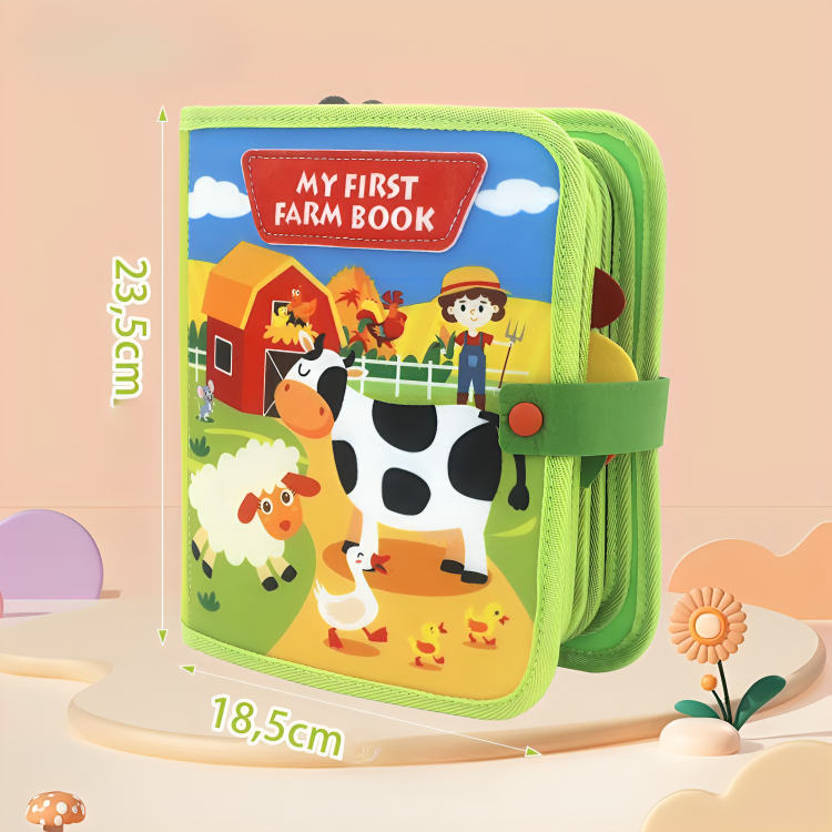 Kids Farm Playset Interactive Colorful Animal Pieces