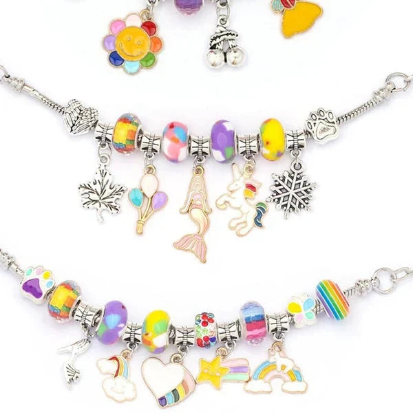Kids Jewelry Making Kit Over 100 Beads & Charms Hypoallergenic