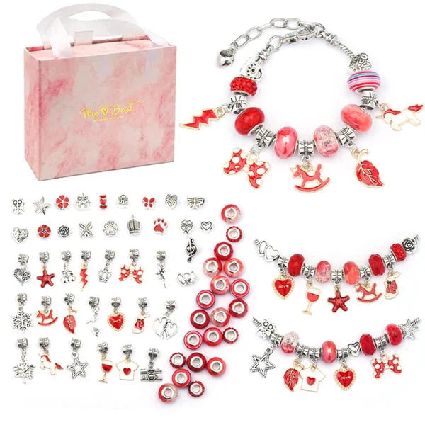 Kids Jewelry Making Kit Over 100 Beads & Charms Hypoallergenic