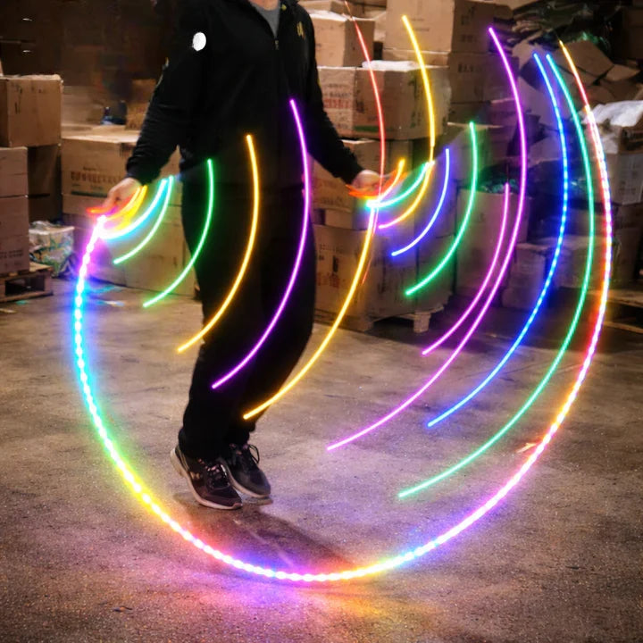 Kids Jump Rope Glowing LED Adjustable Non-Slip Handles