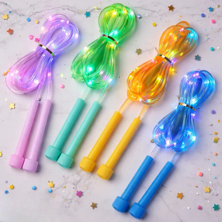 Kids Jump Rope Glowing LED Adjustable Non-Slip Handles