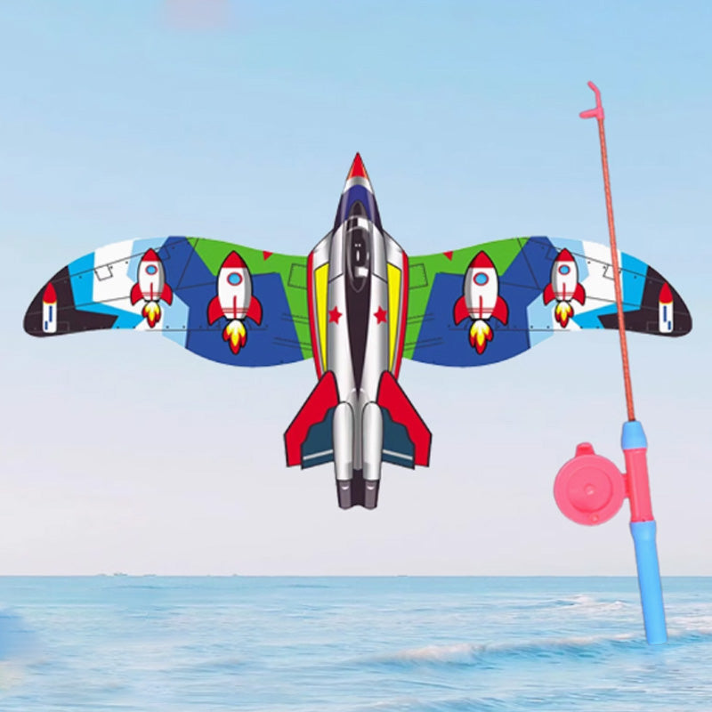 Kids Kite Fishing Rod Control 164 Ft Flying Line